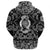 Viking Hoodie Huginn and Muninn with Bandana Paisley Style RLT12 - Wonder Print Shop