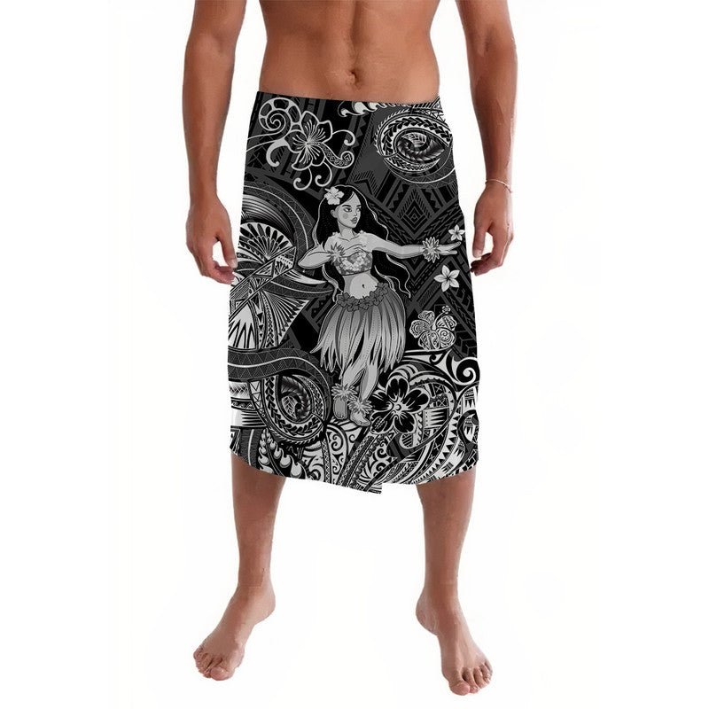 Hawaii Hula Girl Polynesian Lavalava Unique Style - Black LT8 - Wonder Print Shop