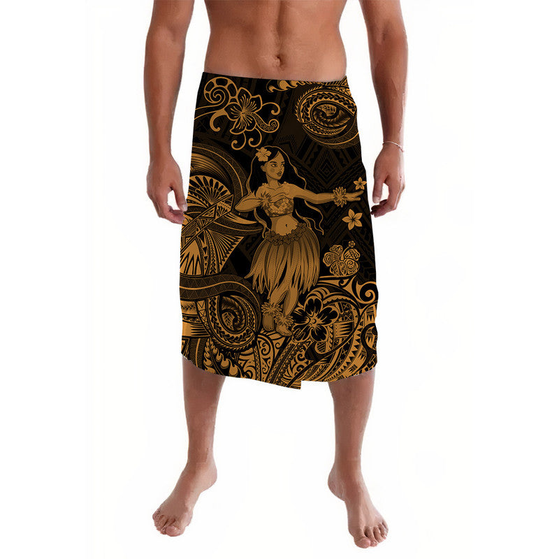 Hawaii Hula Girl Polynesian Lavalava Unique Style - Gold LT8 - Wonder Print Shop
