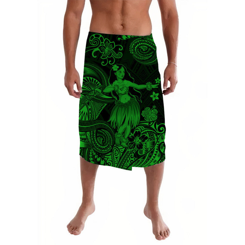 Hawaii Hula Girl Polynesian Lavalava Unique Style - Green LT8 - Wonder Print Shop