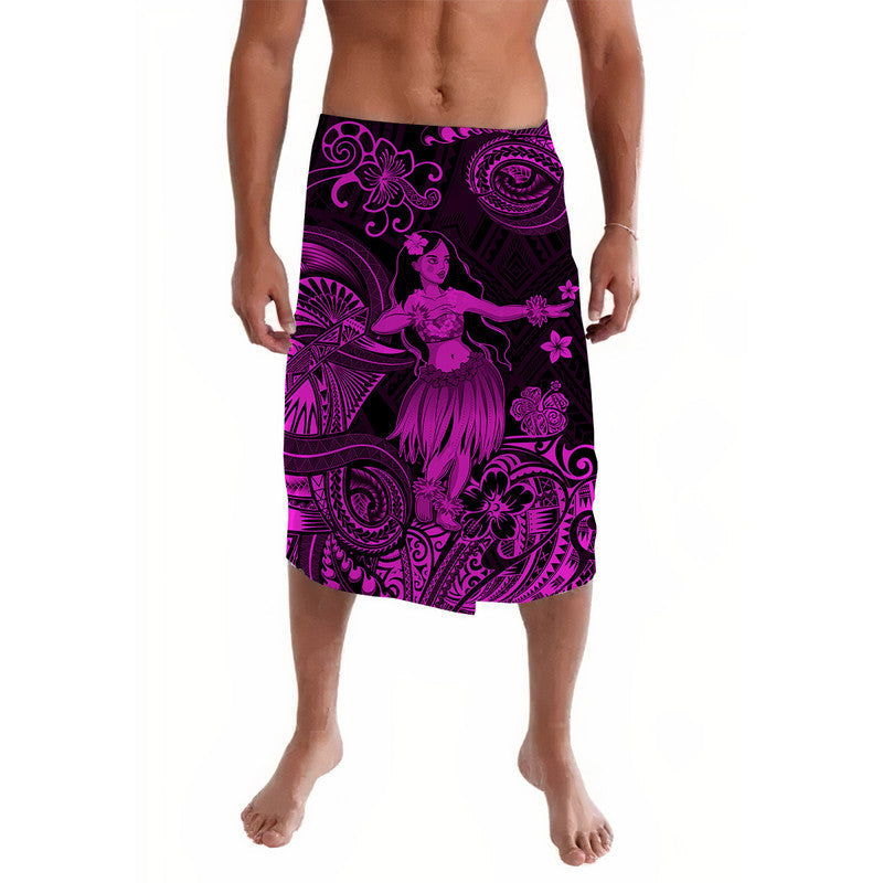 Hawaii Hula Girl Polynesian Lavalava Unique Style - Pink LT8 - Wonder Print Shop