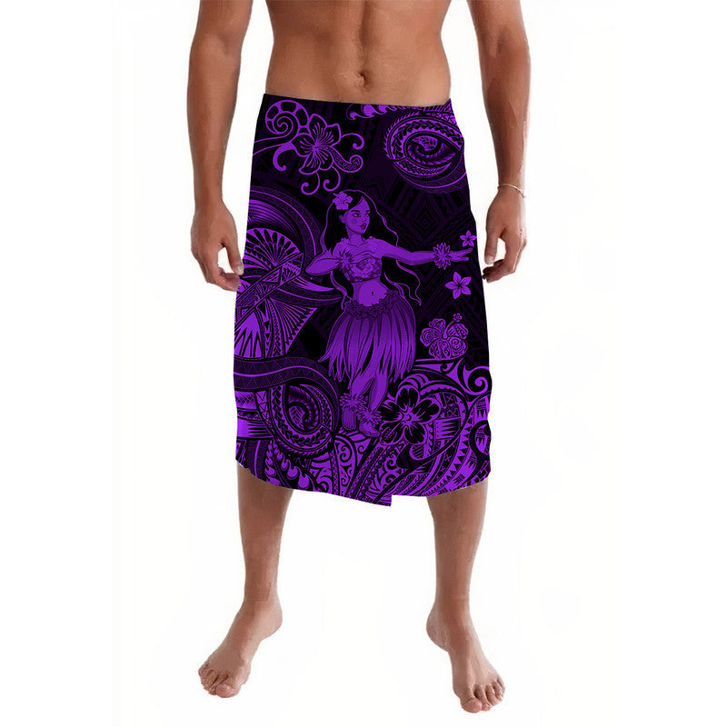 Hawaii Hula Girl Polynesian Lavalava Unique Style - Purple LT8 - Wonder Print Shop
