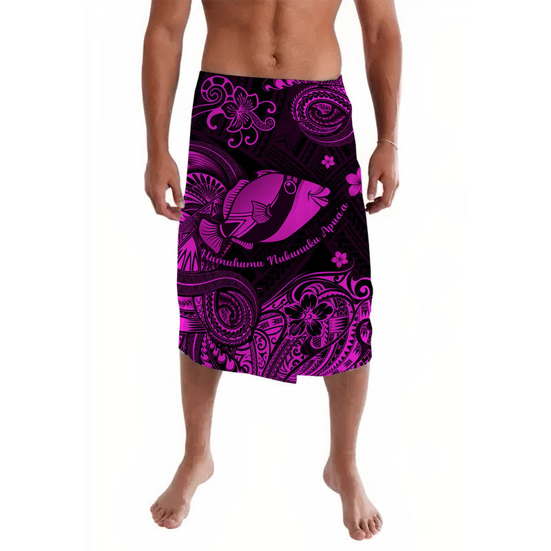Hawaii State Fish: Humuhumu Nukunuku Apua'a Polynesian Lavalava Unique Style - Pink LT8 - Wonder Print Shop