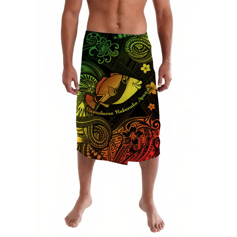 Hawaii State Fish: Humuhumu Nukunuku Apua'a Polynesian Lavalava Unique Style - Reggae LT8 - Wonder Print Shop