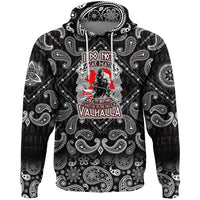 Viking Hoodie I Do Not Fear Death with Bandana Paisley Style RLT12 - Wonder Print Shop