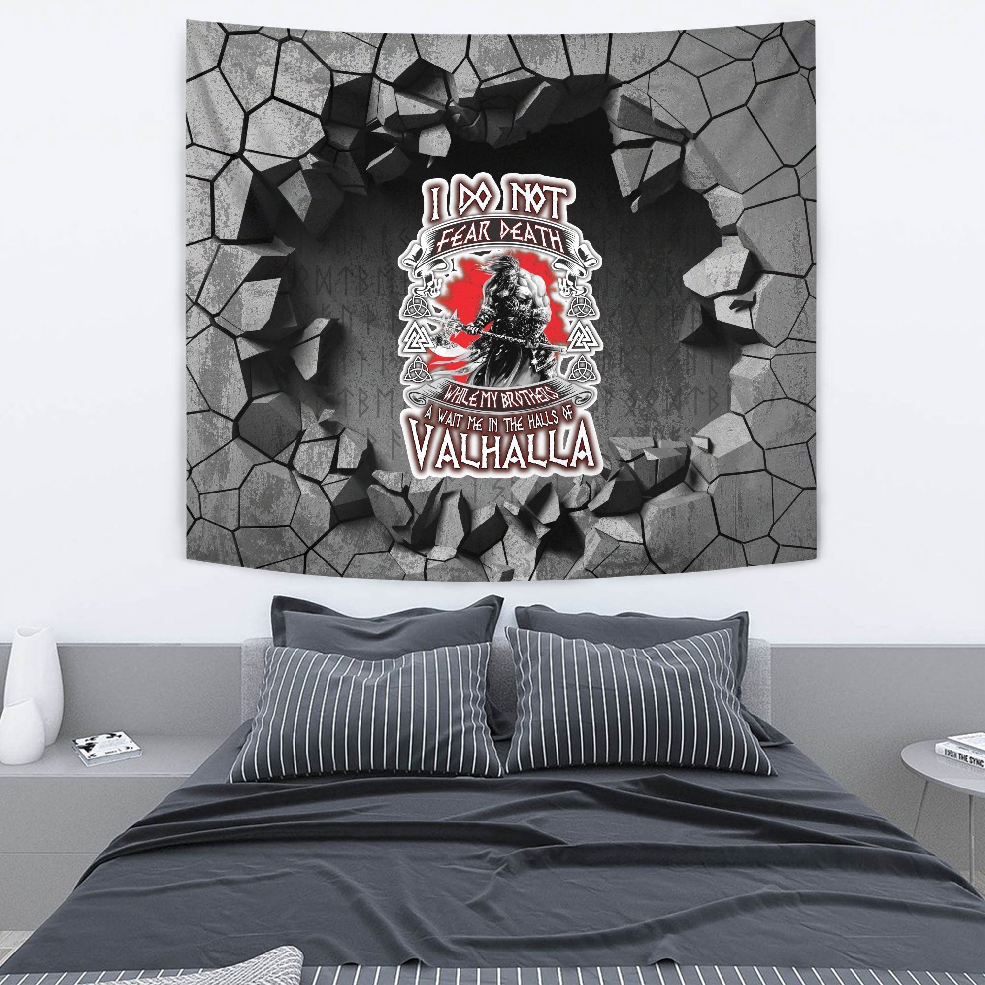 Viking Tapestry - Hugin and Munin Norse Mythology Tapestry RLT12 - Wonder Print Shop