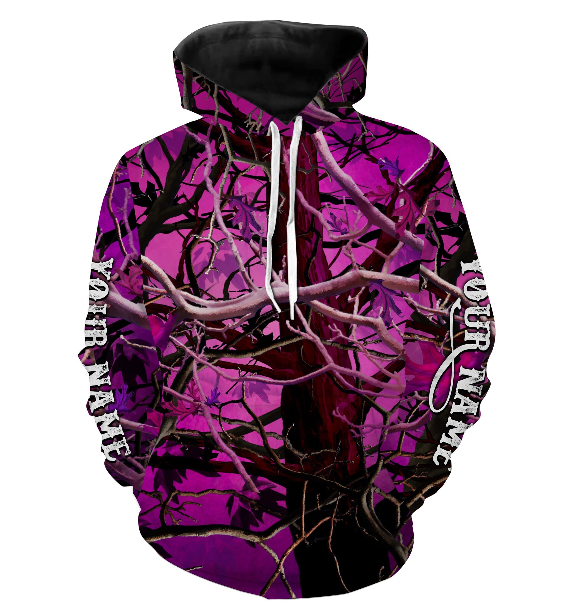Pink Tree Camouflage Country Girl Custom All Over Printed Shirts, Pink Camo Country Shirts - Wonder Print Shop