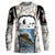 Ice Fishing Walleye Winter Camo Fishing Shirts For Men Performance Long Sleeve UV Protection Quick Dry Customize Name UPF 30+, Fishing Long Sleeve Shirts - Wonder Print Shop