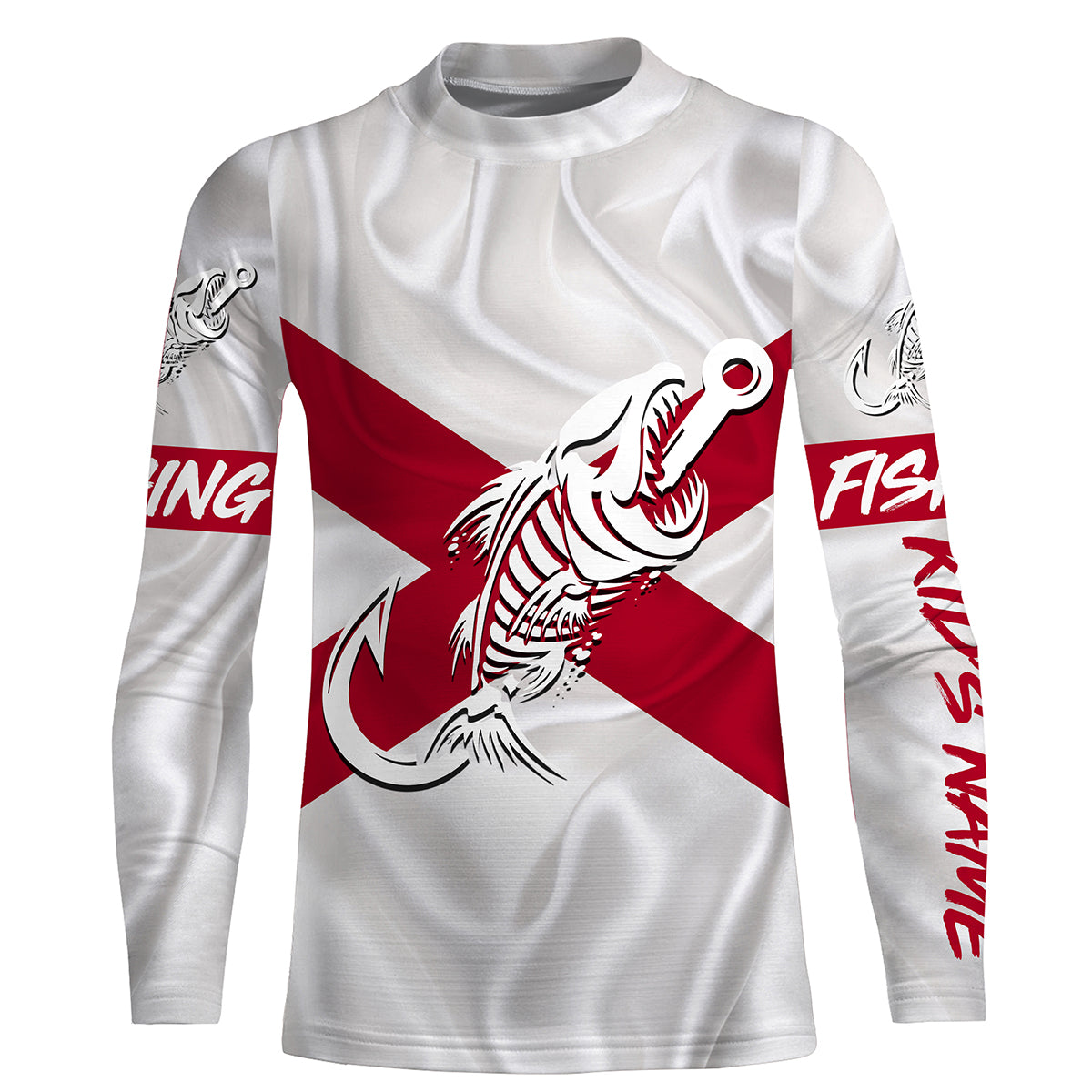 Custom Walleye Fishing Jerseys, Personalized Walleye Tournament Fishing Shirts For Men Red, Fishing Long Sleeve Shirts - Wonder Print Shop