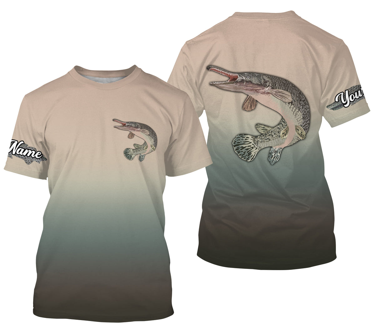 Alligator Gar Fishing Custom Sun Protection Fishing Jersey, Alligator Gar Fishing Shirts - Wonder Print Shop