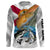 Inshore Slam Florida Fishing Redfish, Trout, Snook Patriotic Fishing Jersey UV Protection Customize Name UPF 30+ Gift For Fisherman, Fishing Long Sleeve Shirts - Wonder Print Shop