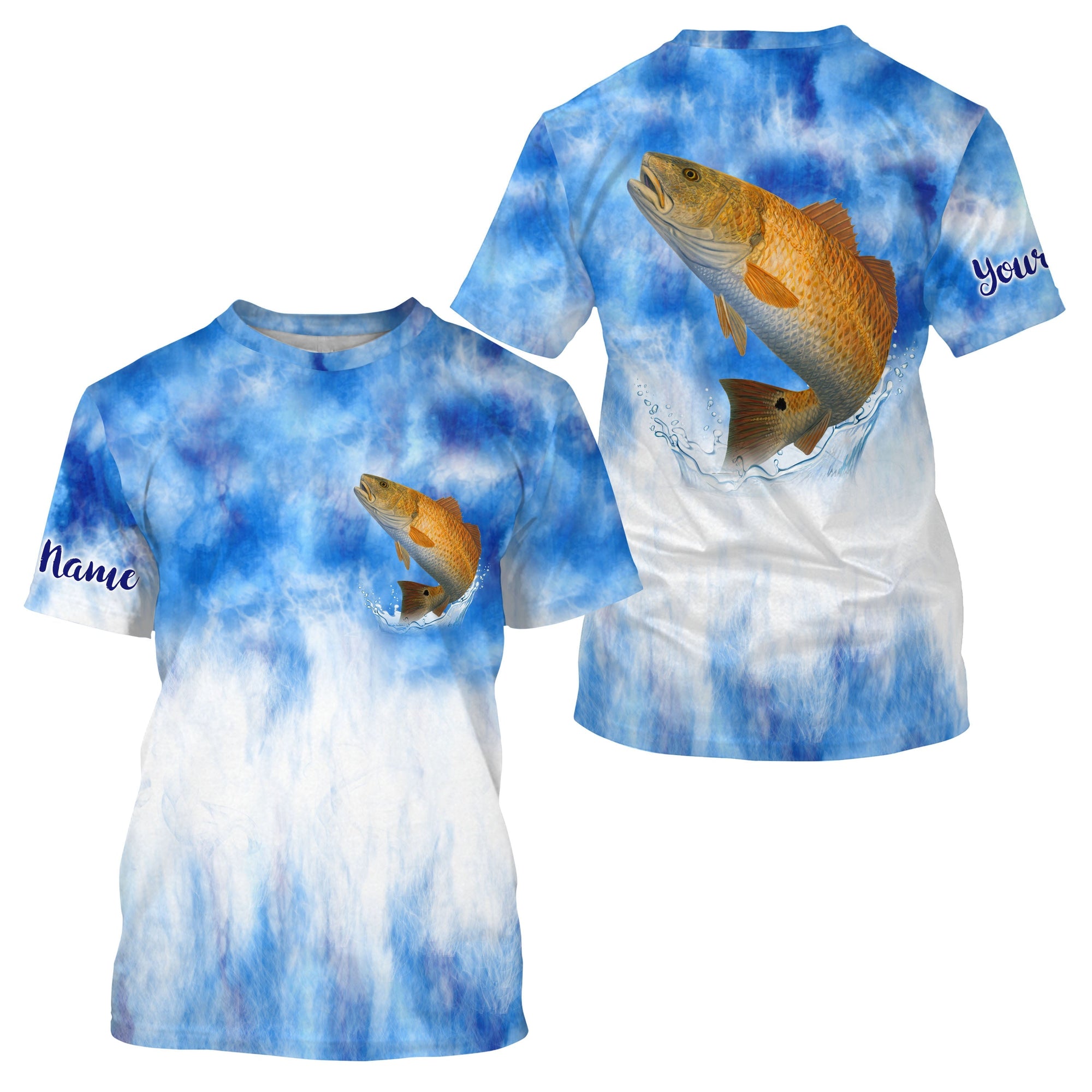 redfish-red-drum-fishing-blue-sea-camo-custom-name-sun-protection-upf-long-sleeve-fishing-jerseys-fishing-t-shirt