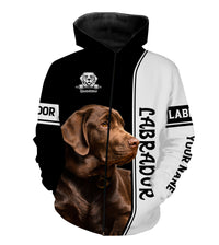 Chocolate Labrador Retriever Custom Name Full Printing Shirts Gifts For Labs Dog Lovers - Wonder Print Shop