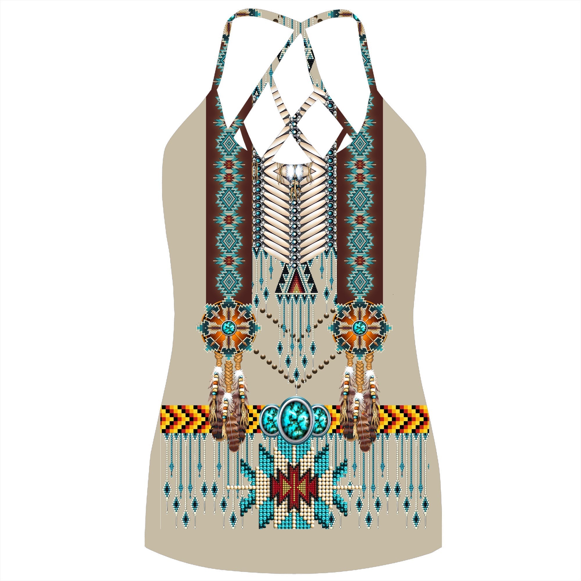 native-american-turquoise-blue-pattern-breastplate-criss-cross