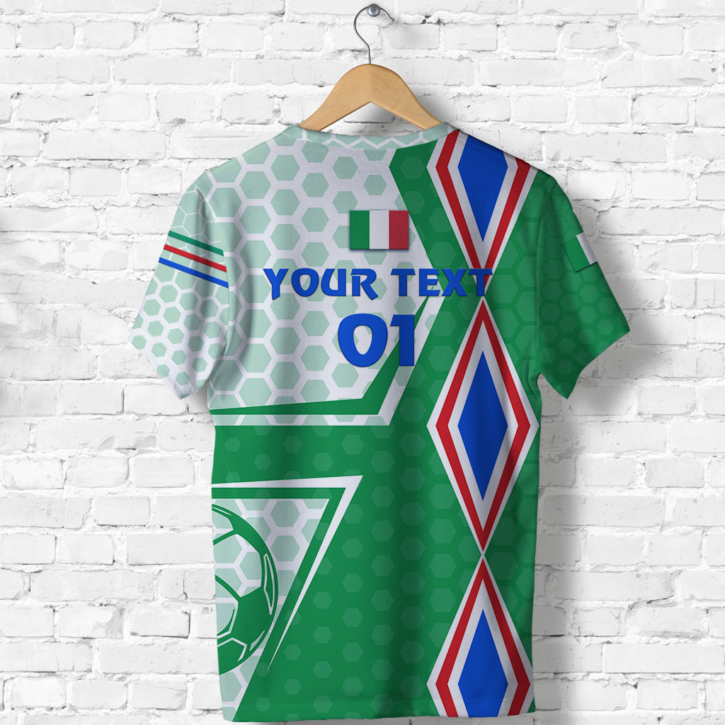 Custom Italy T Shirt Unique Style Green Custom Text And Number LT8 - Wonder Print Shop