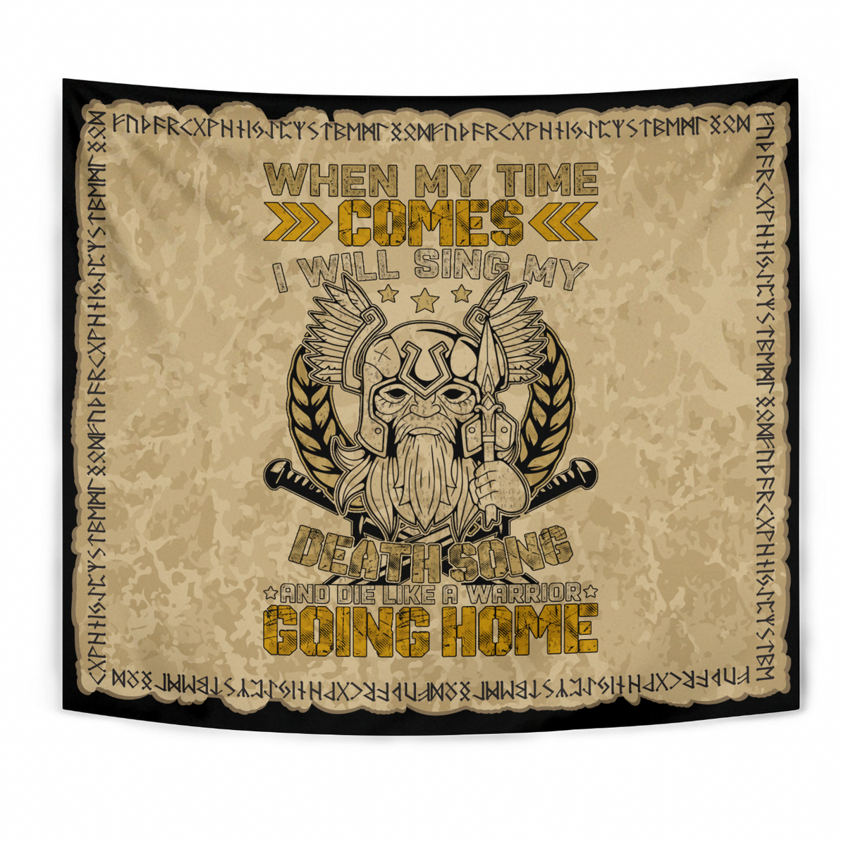 Viking Tapestry - I Will Sing My Death Song RLT12 - Wonder Print Shop