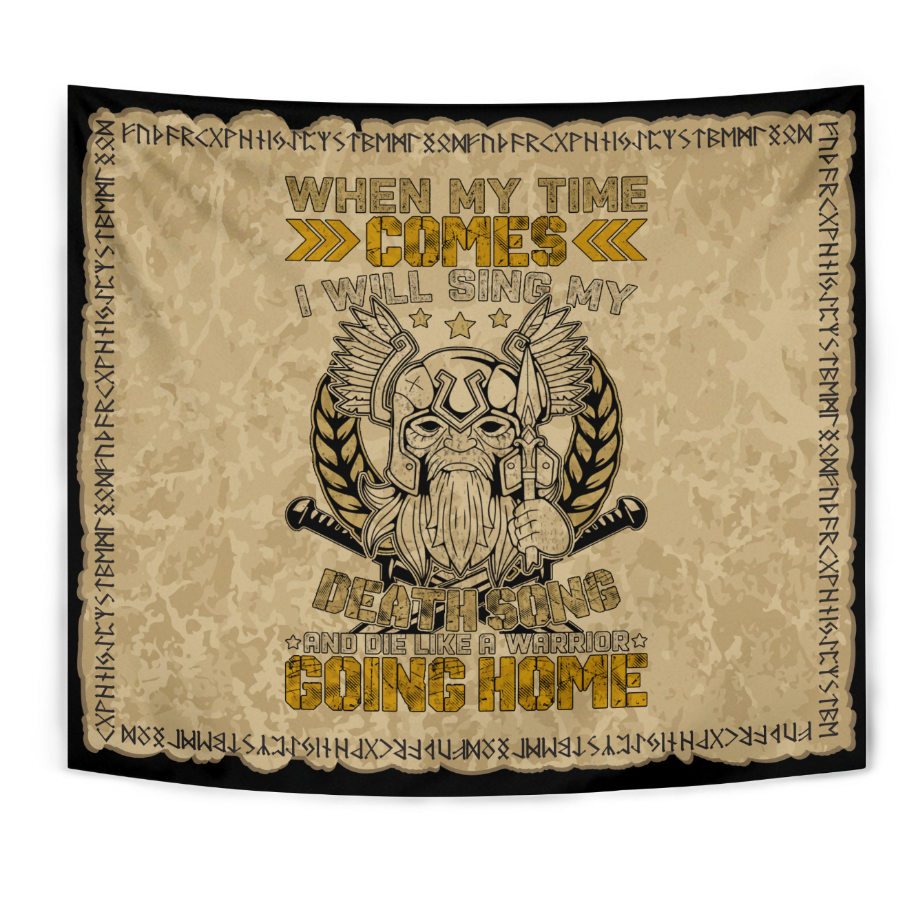 Viking Tapestry - I Will Sing My Death Song RLT12 - Wonder Print Shop