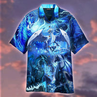 Ice Dragons Hawaiian Shirt - Wonder Print Shop