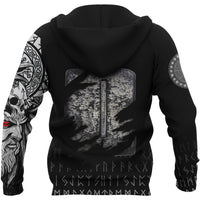 Viking Hoodie Isa Norse Runes RLT12 - Wonder Print Shop