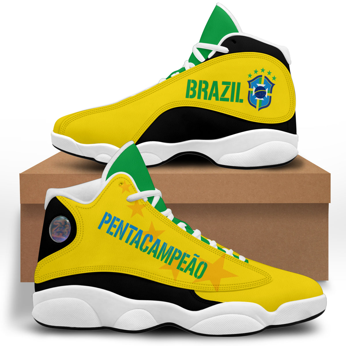 Brazil J13 Sneakers World Cup 2022 Pentacampeao - Black Ver LT7