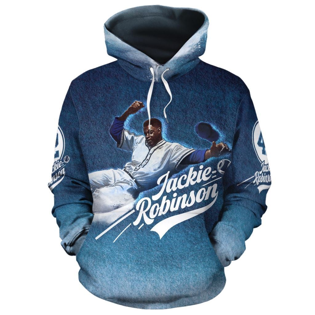 African Hoodie Jackie Robinson Hoodie - Wonder Print Shop