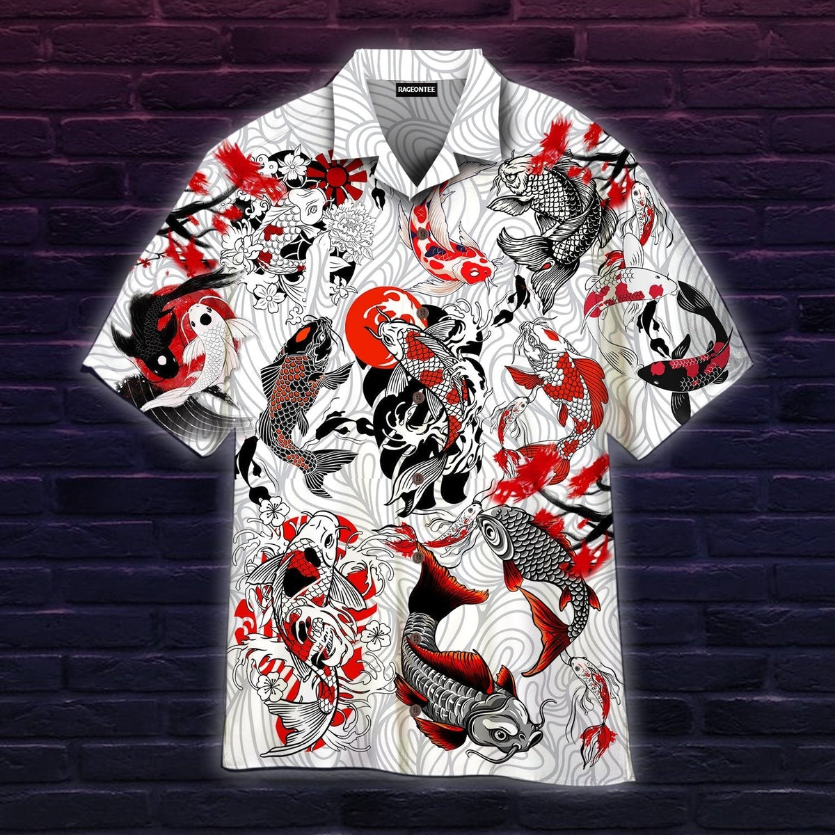 Japan Koi Fish Hawaiian Shirt - Wonder Print Shop