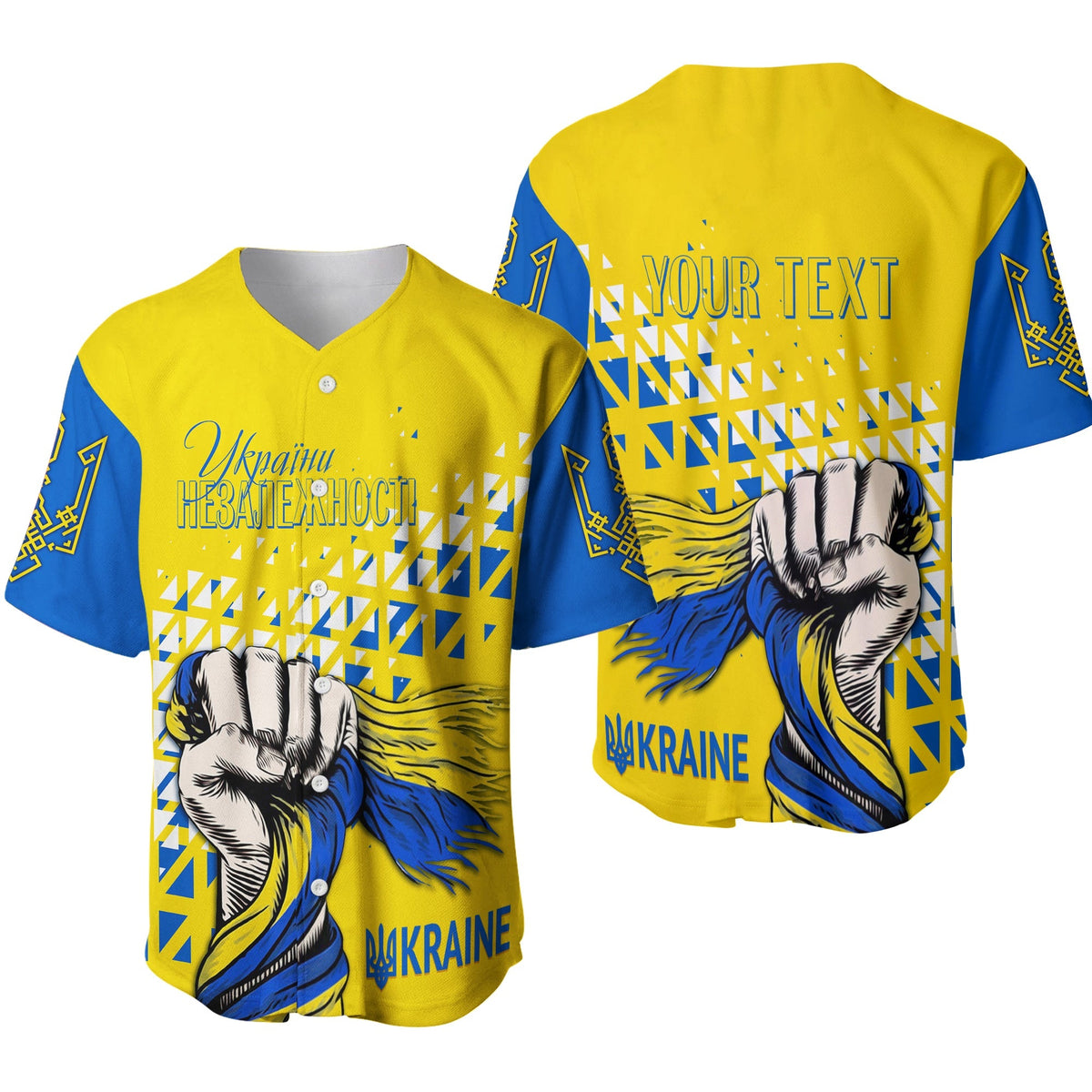 Personalised Ukraine Baseball Jersey 31st Independence Anniversary LT7 - Wonder Print Shop