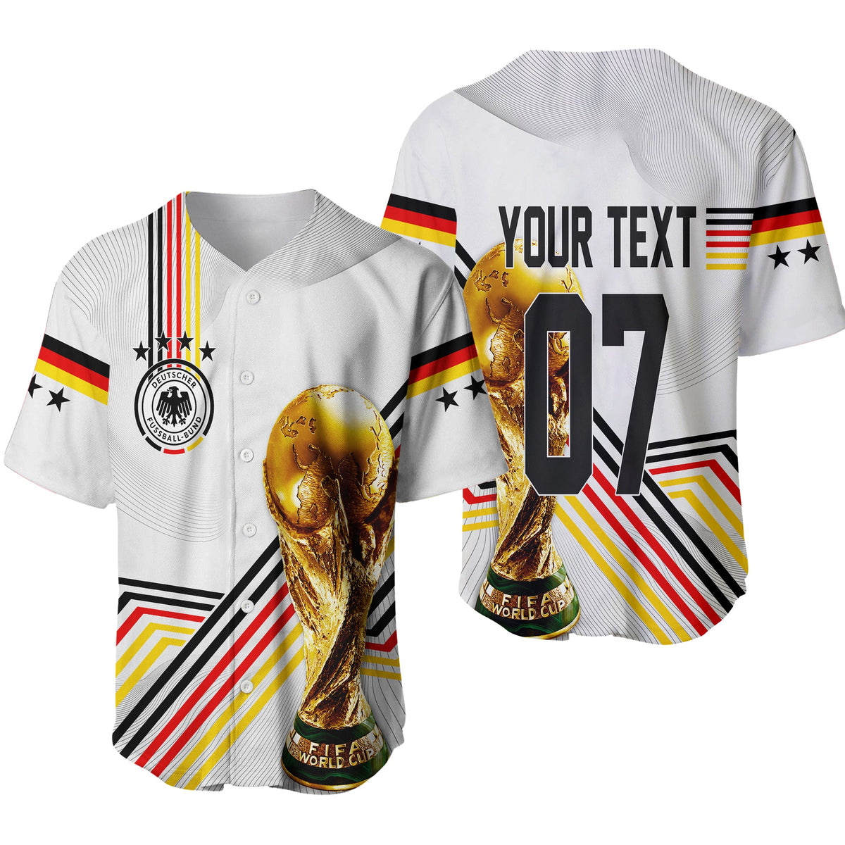 Personalised Germany Baseball Jersey World Cup 2022 - Champions LT7 - Wonder Print Shop