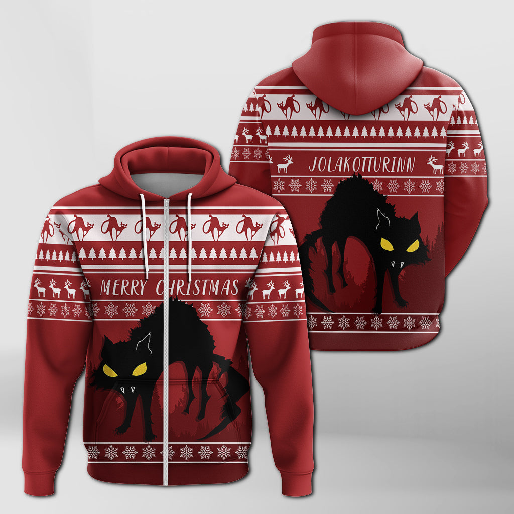 jolakotturinn-iceland-yule-cat-with-christmas-pattern-zip-hoodie