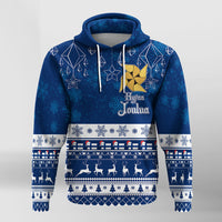 Joulupukki Finland Santa Christmas Hoodie Himmeli Pattern - Wonder Print Shop