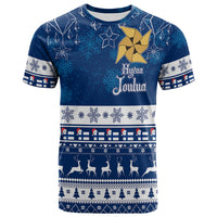 Joulupukki Finland Santa Christmas T Shirt Himmeli Pattern - Wonder Print Shop