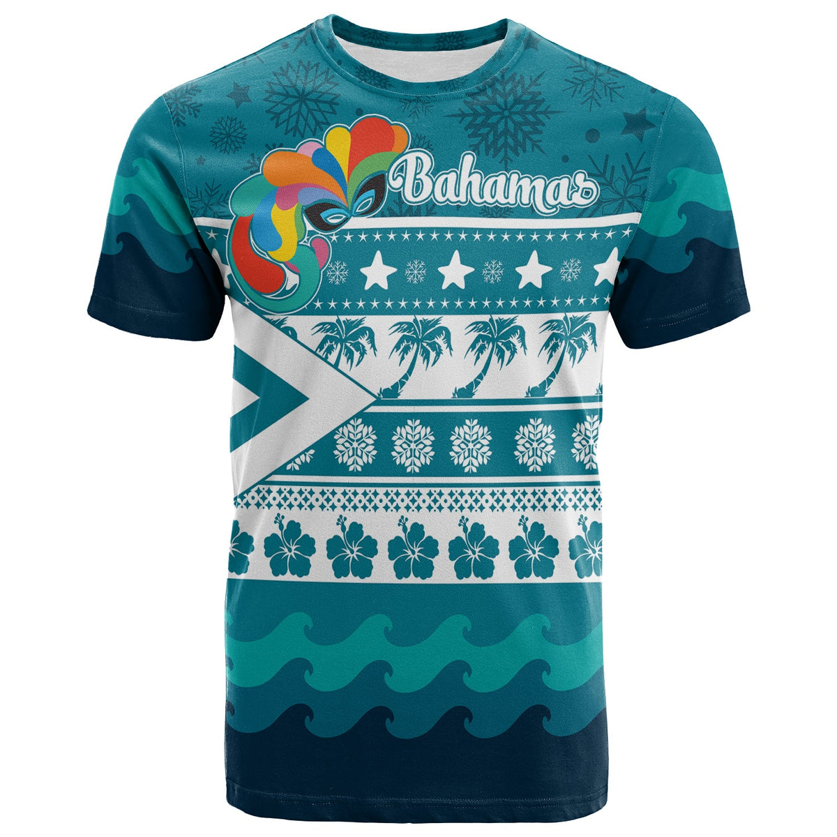 Junkanoo Tropical Winter Bahamas Christmas T Shirt - Wonder Print Shop
