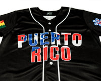 African Baseball Jersey - Puerto Rico Baseball Jersey - Wonder Print Shop