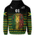 Custom Jamaica Zip Hoodie Unique Rastafarian Lion Flag Vibes LT8 - Wonder Print Shop