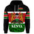 Custom Kenya Hoodie Coat Of Arms Flag Vibes LT8 - Wonder Print Shop