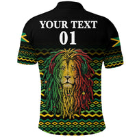Custom Jamaica Polo Shirt Unique Rastafarian Lion Flag Vibes LT8 - Wonder Print Shop