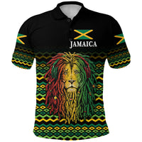 Jamaica Polo Shirt Unique Rastafarian Lion Flag Vibes LT8 - Wonder Print Shop