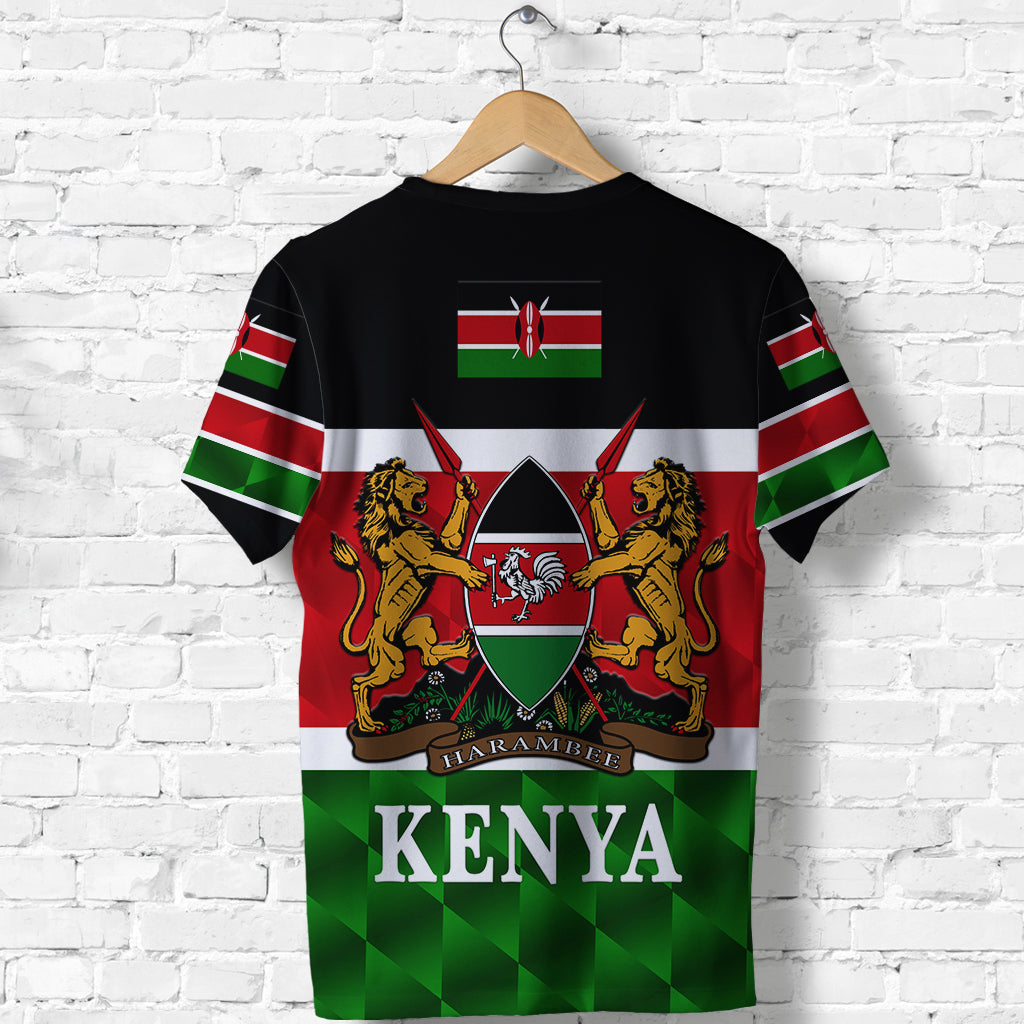 Kenya Coat Of Arms T Shirt Flag Vibes LT8 - Wonder Print Shop
