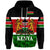Custom Kenya Coat Of Arms Zip Hoodie Flag Vibes LT8 - Wonder Print Shop