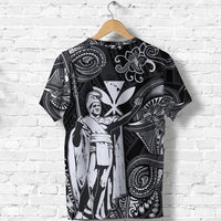 Hawaii King Kamehameha Map Polynesian T Shirt Kanaka Maoli Unique Style Black LT8 - Wonder Print Shop