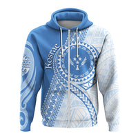 Custom FSM Kosrae Micronesian Pattern Zip Up Hoodie Proud Islander - Wonder Print Shop