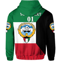Custom Kuwait Zip Hoodie Flag Style LT8 - Wonder Print Shop