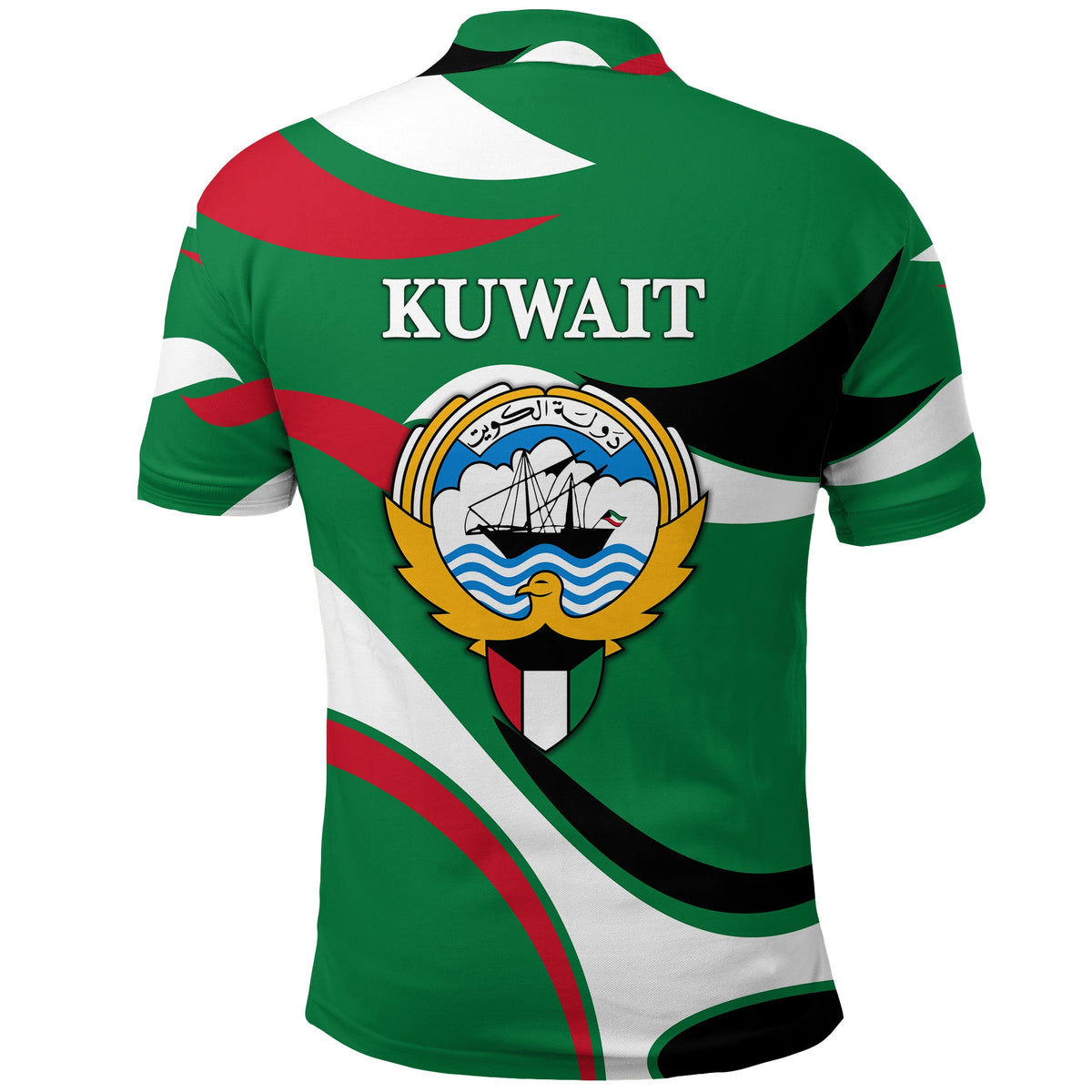 Kuwait Polo Shirt Sporty Style Green LT8 - Wonder Print Shop