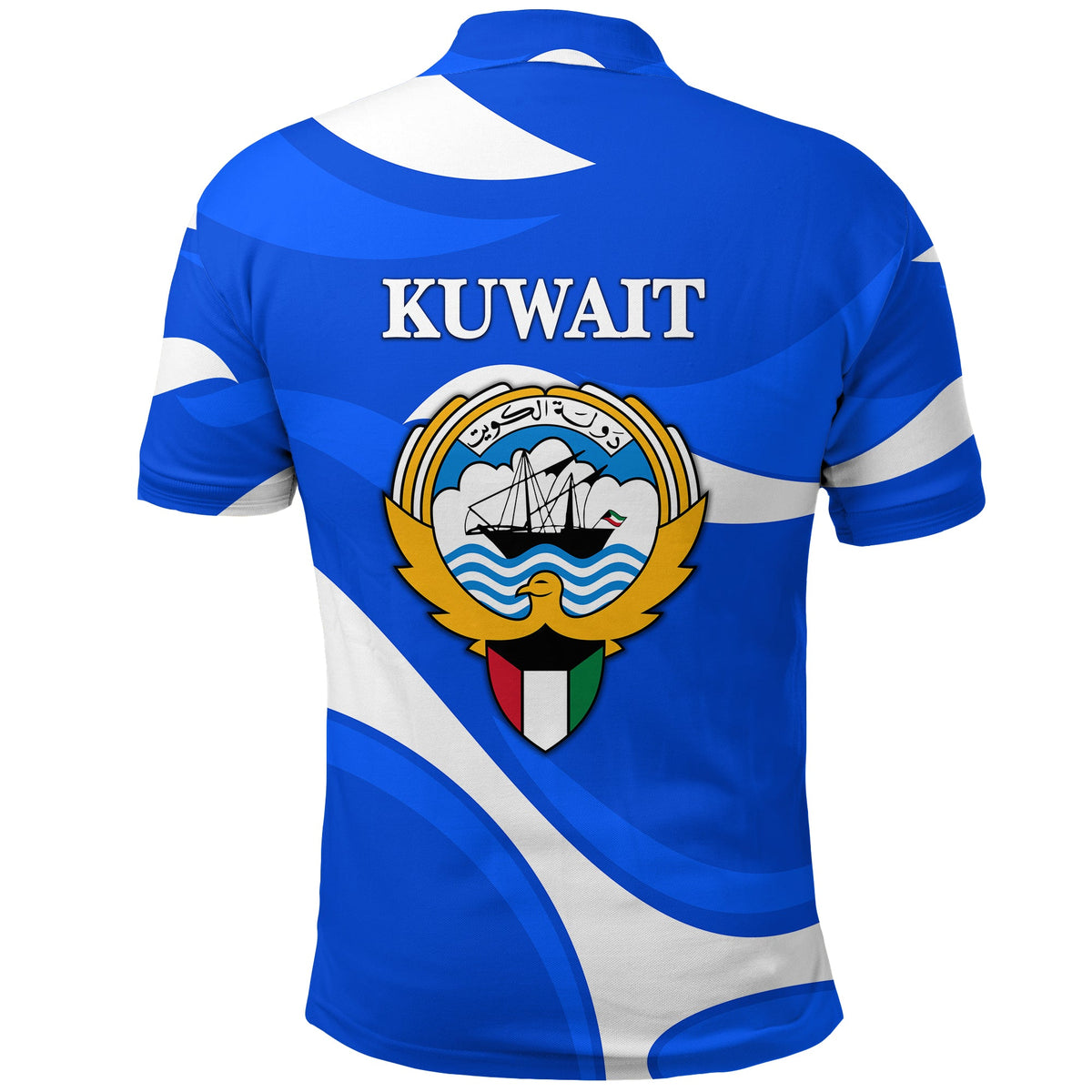 Kuwait Polo Shirt Sporty Style Blue LT8 - Wonder Print Shop