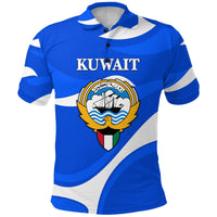 Kuwait Polo Shirt Sporty Style Blue LT8 - Wonder Print Shop