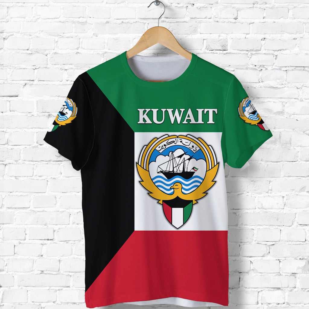 Custom Kuwait T Shirt Flag Style LT8 - Wonder Print Shop