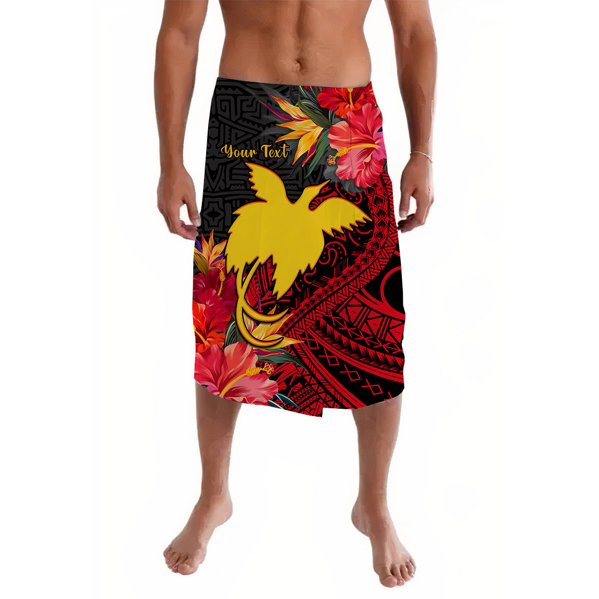 Custom Personalised Papua New Guinea Lavalava Bird of Paradise Ver.01 LT13 - Wonder Print Shop