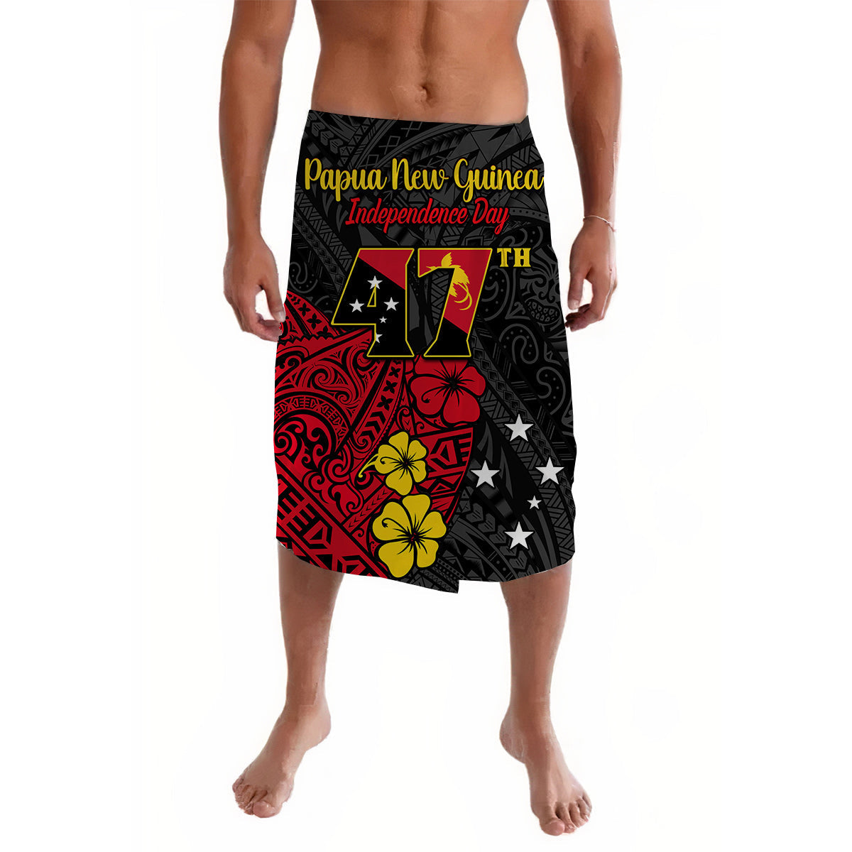 Papua New Guinea Anniversary Lavalava 47th Independence Day Since 1975 Ver.03 LT13 - Wonder Print Shop