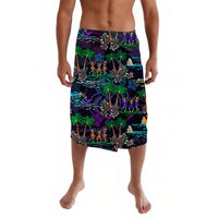 Hawaii Skeleton Dancing Lavalava Halloween Hawaiian Turtle LT13 - Wonder Print Shop