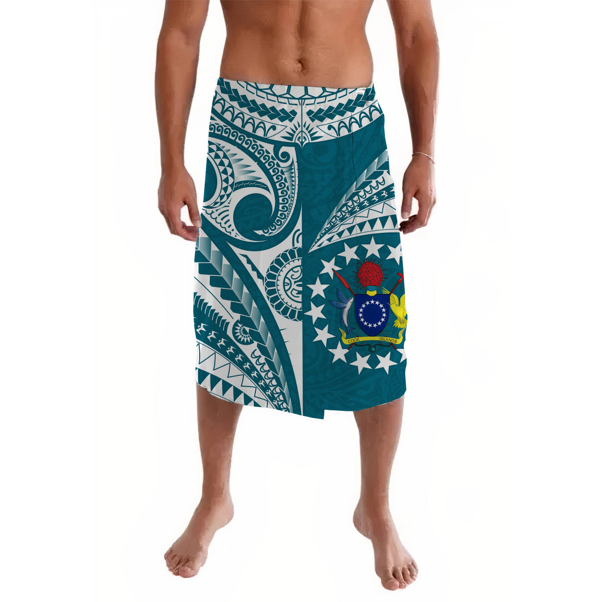 Cook Islands Tatau Lavalava Symbolize Passion Stars Version Blue LT13 - Wonder Print Shop